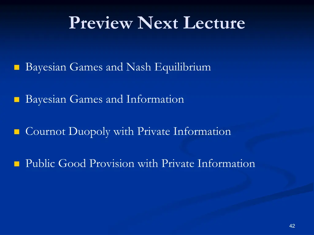 preview next lecture