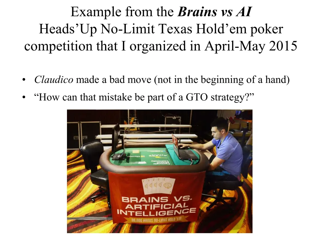 example from the brains vs ai heads up no limit