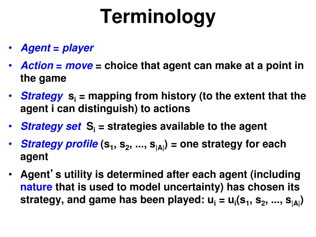 terminology