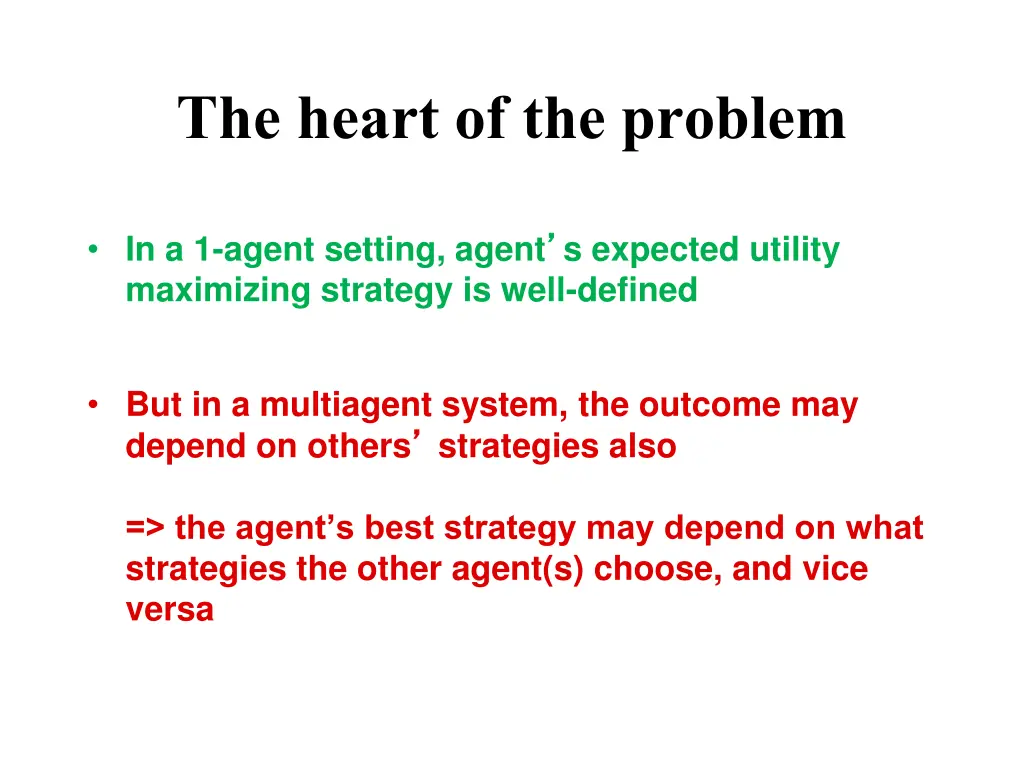 the heart of the problem