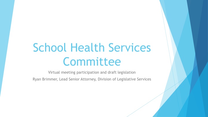 school health services committee virtual meeting
