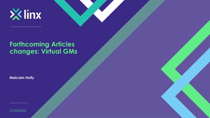 forthcoming articles changes virtual gms