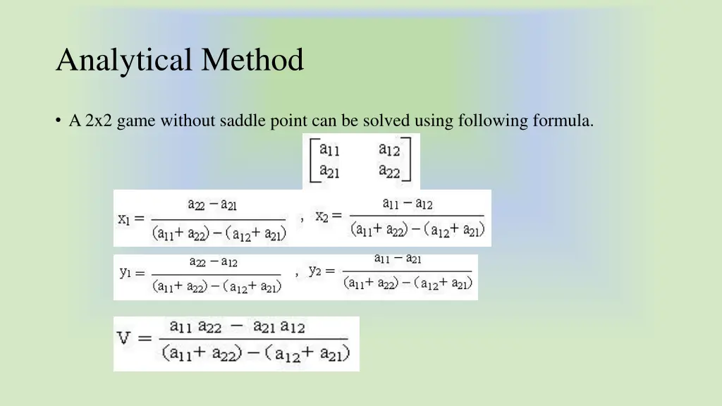 analytical method