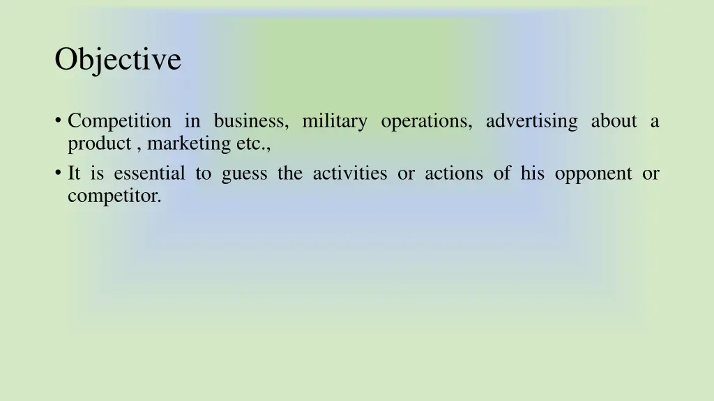 objective