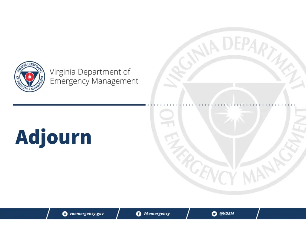 adjourn