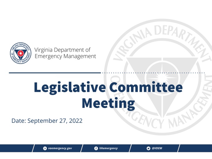 legislative committee meeting