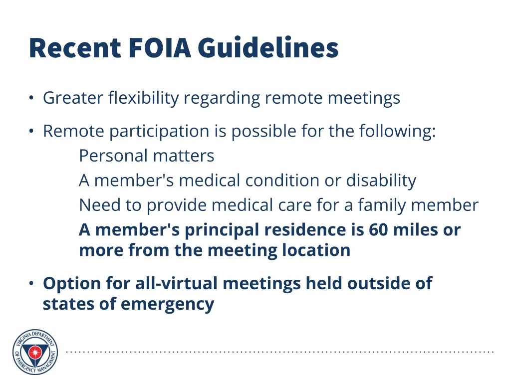 recent foia guidelines