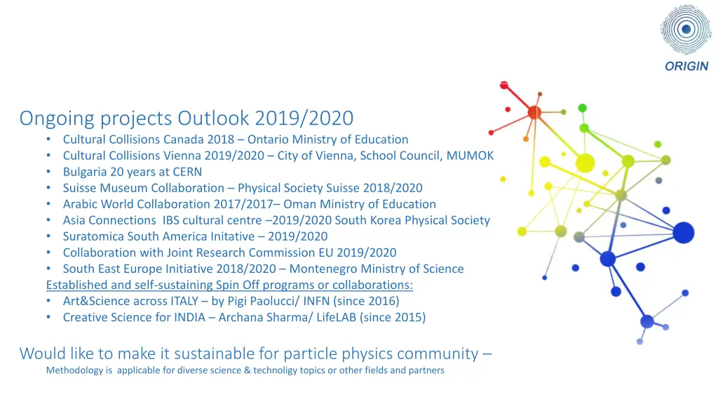 ongoing projects outlook 2019 2020 cultural