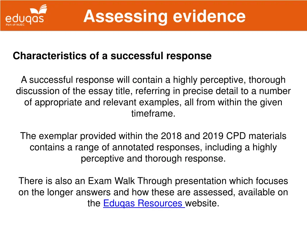 assessing evidence 8