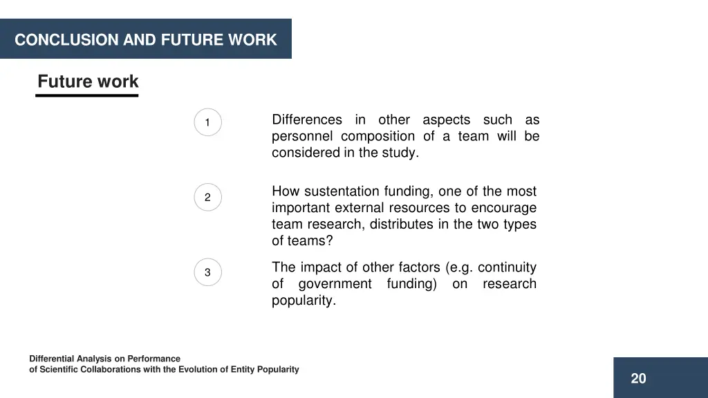 conclusion and future work 1