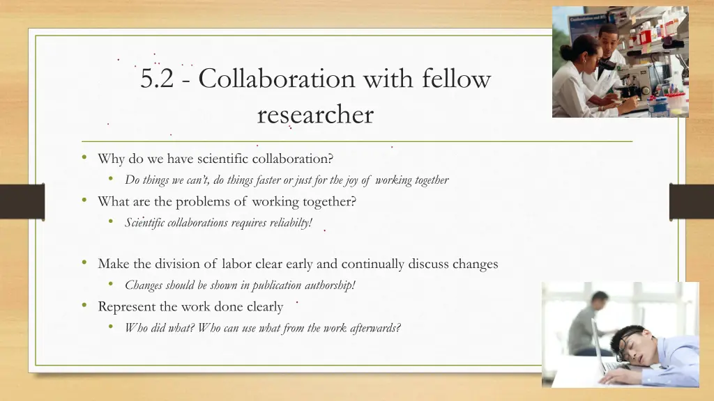 5 2 collaboration with fellow researcher