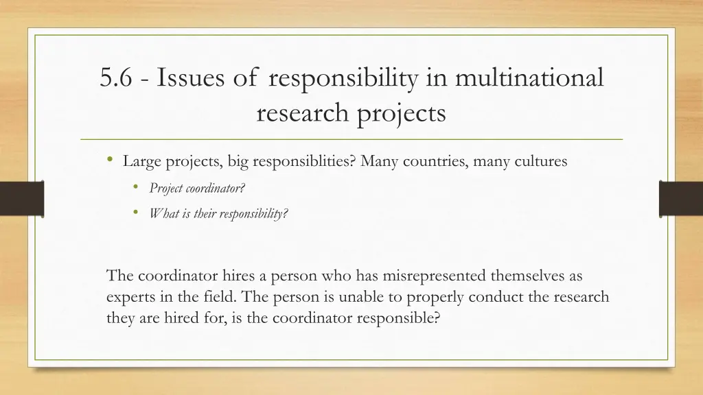 5 6 issues of responsibility in multinational