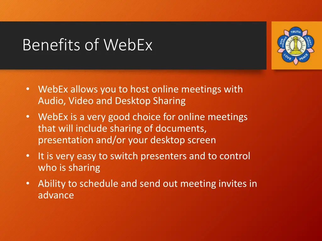 benefits of webex