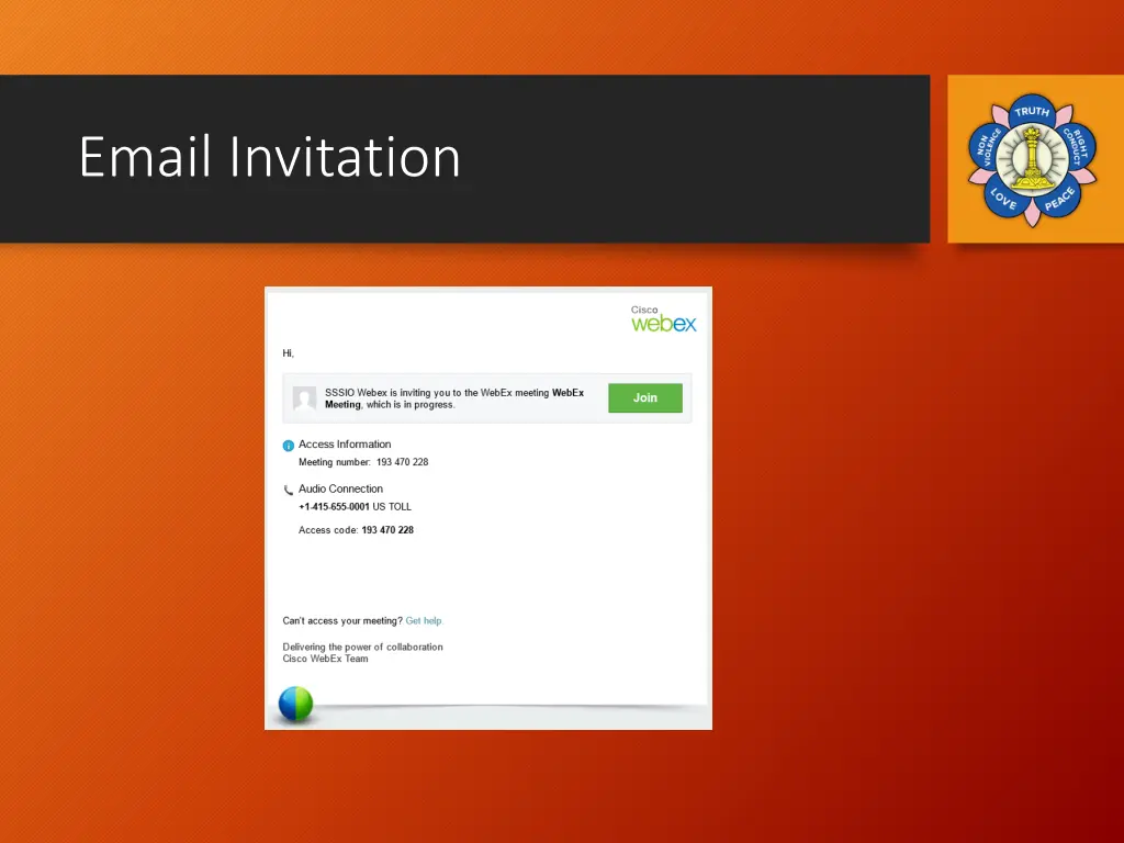 email invitation