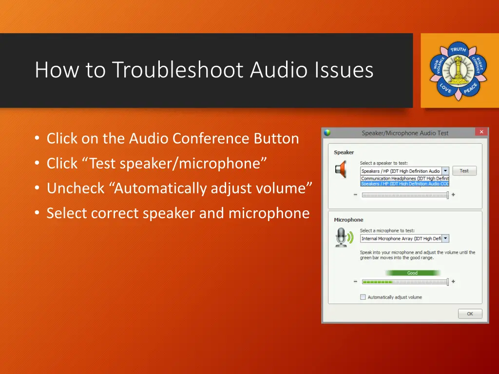 how to troubleshoot audio issues