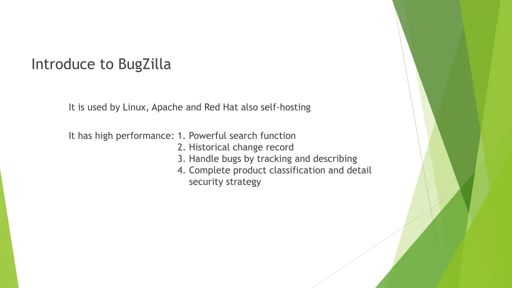 introduce to bugzilla