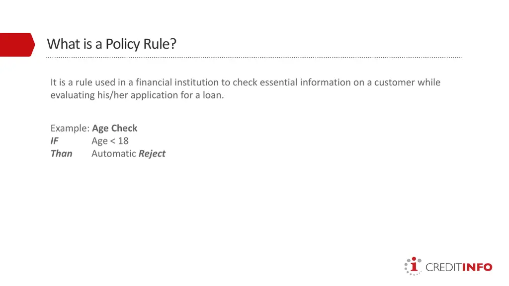 what is a policy rule