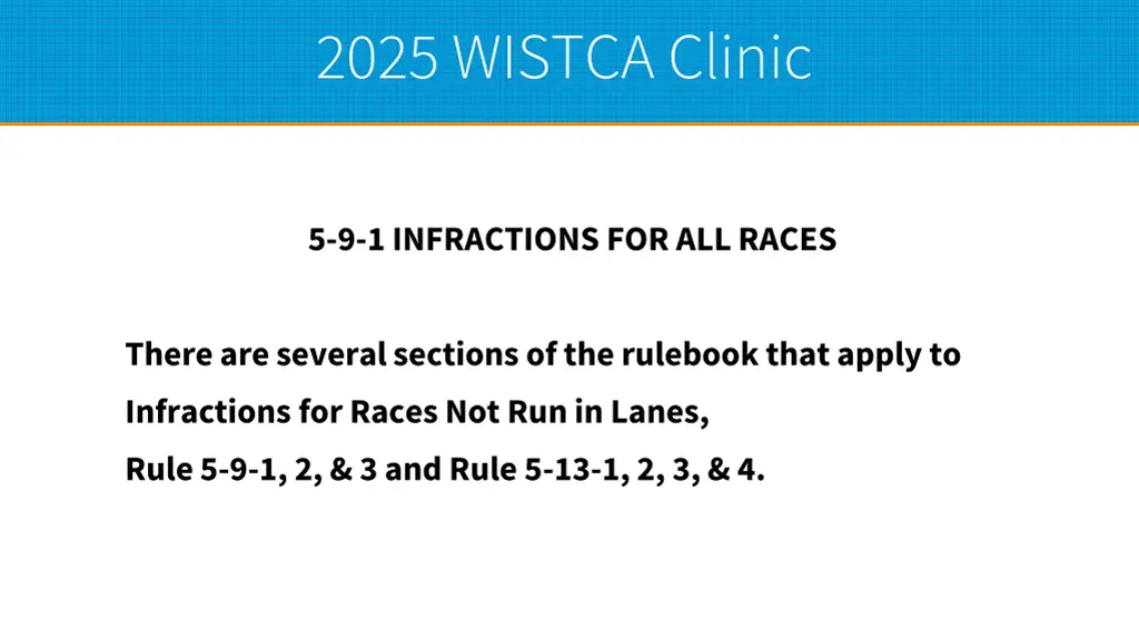 2025 wistca clinic