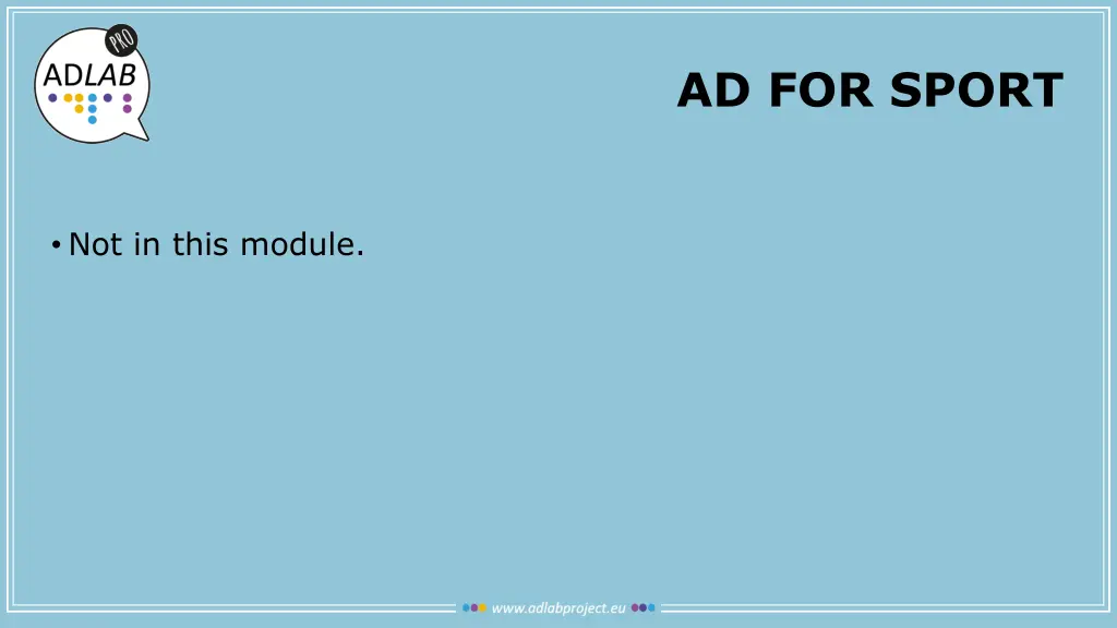 ad for sport