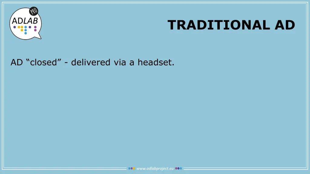 traditional ad