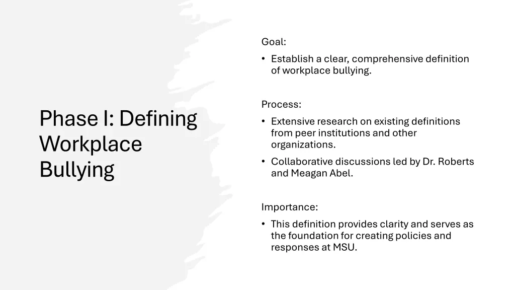 goal establish a clear comprehensive definition