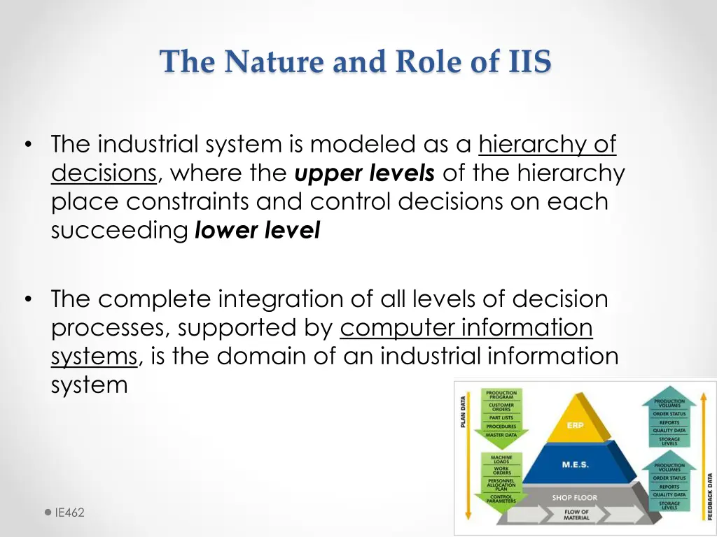 the nature and role of iis