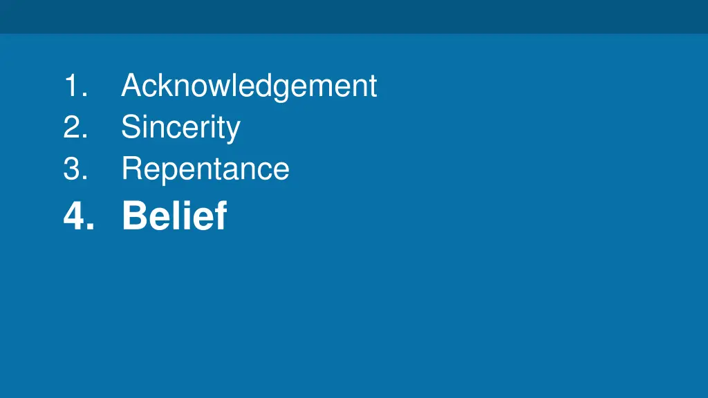 1 2 3 4 belief