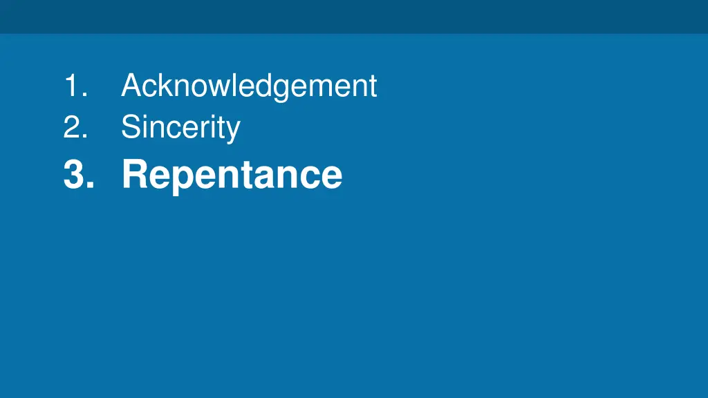 1 2 3 repentance