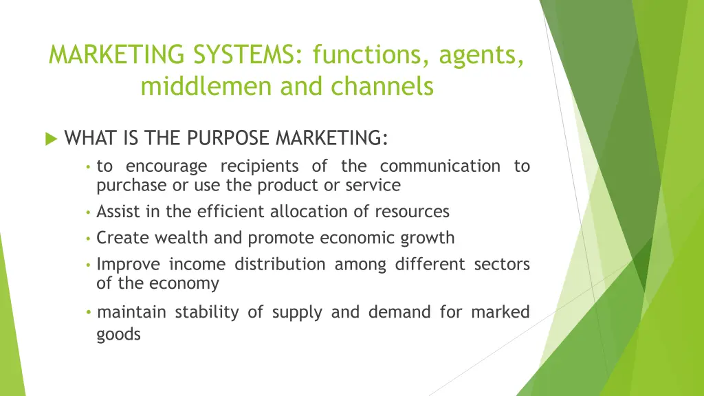 marketing systems functions agents middlemen 1
