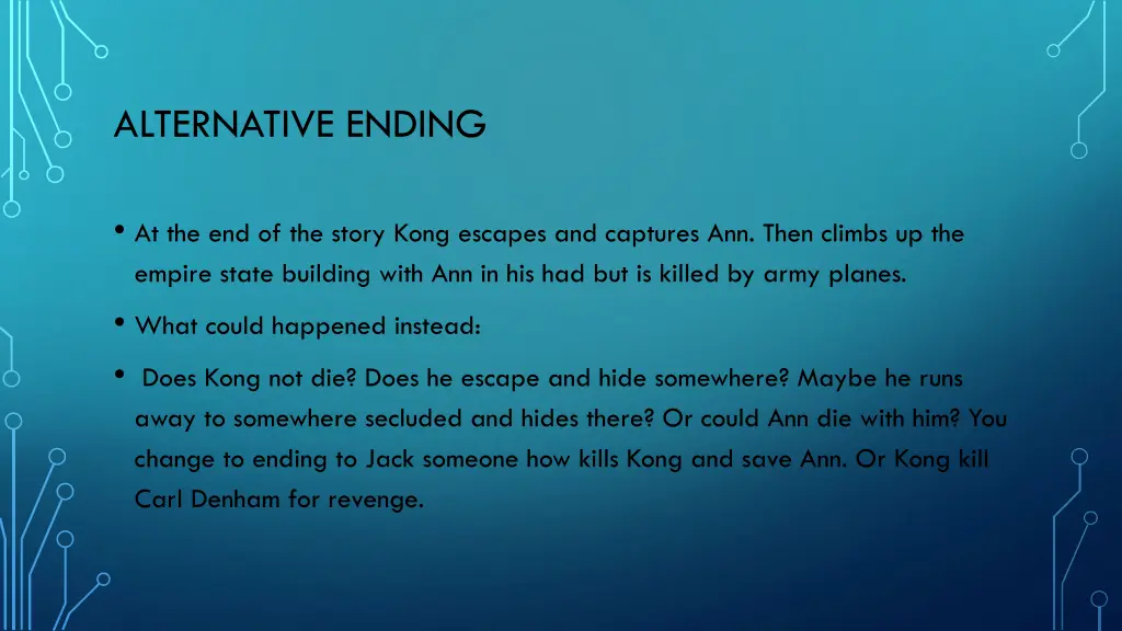 alternative ending
