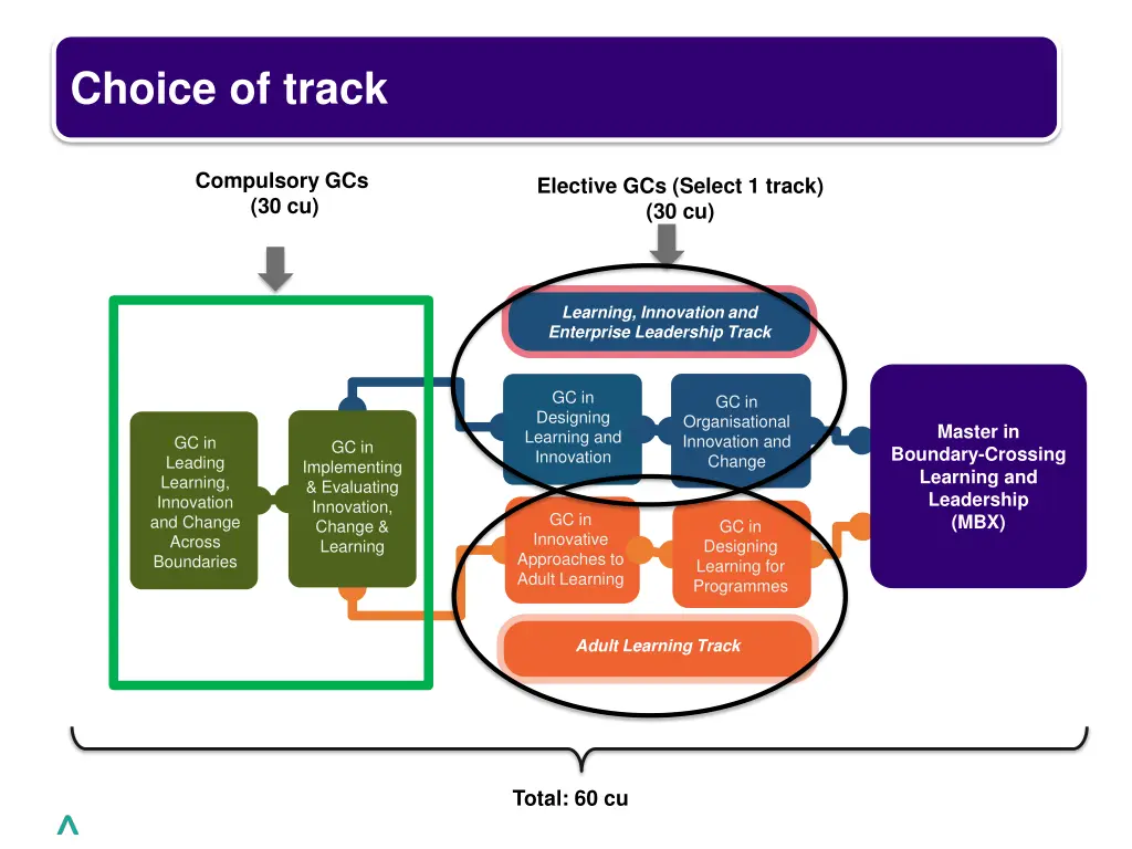 choice of track