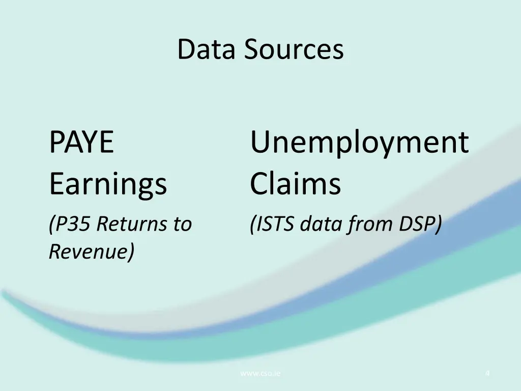 data sources