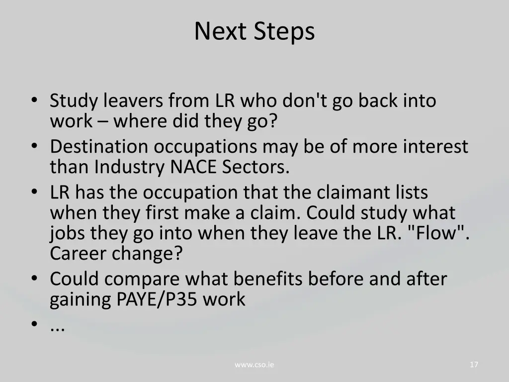 next steps 1
