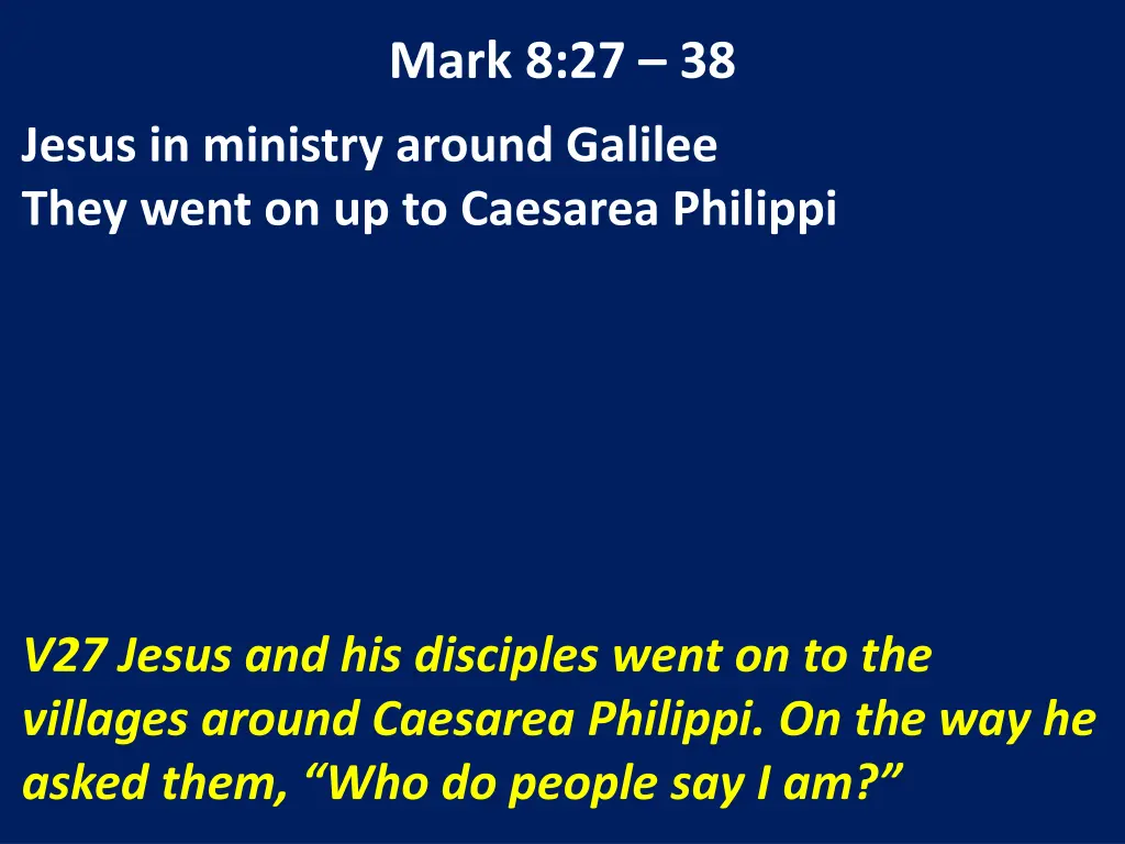 mark 8 27 38 8