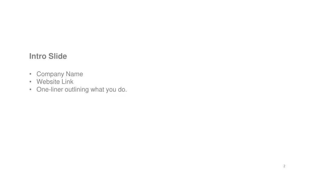 intro slide