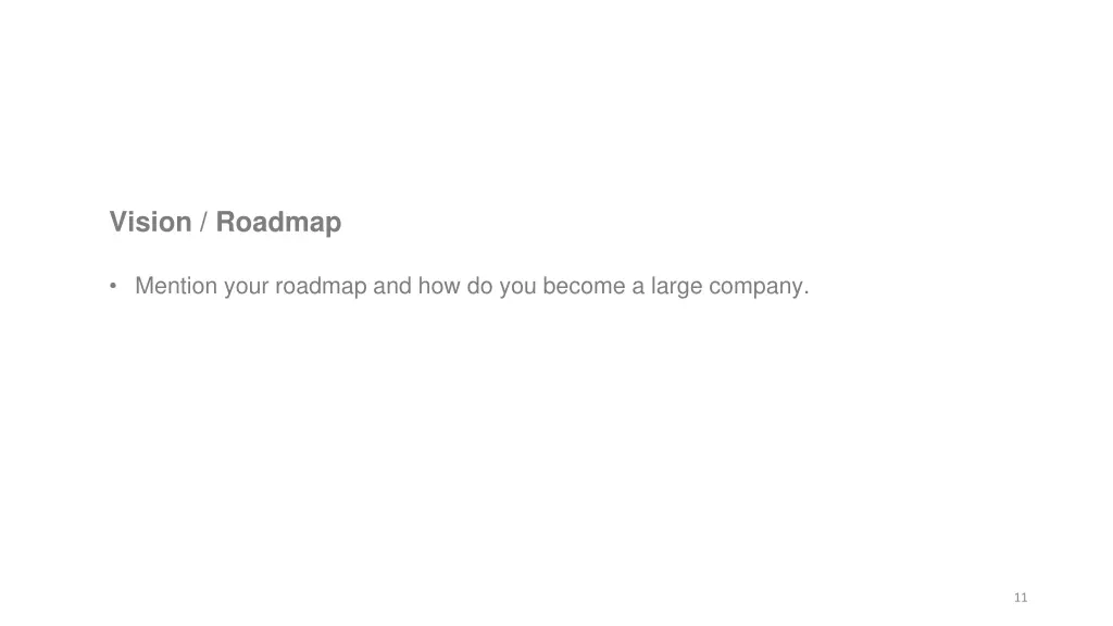 vision roadmap
