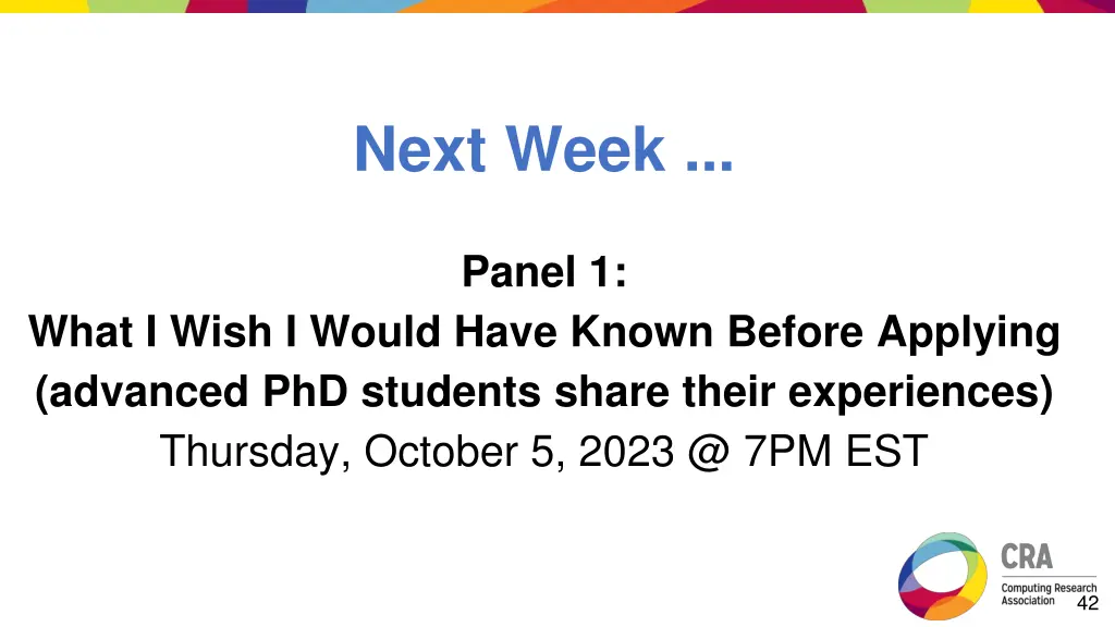 next week