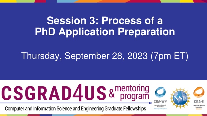 session 3 process of a phd application preparation