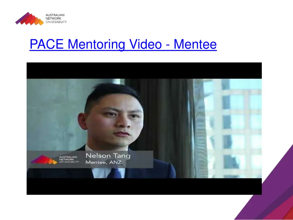 pace mentoring video mentee