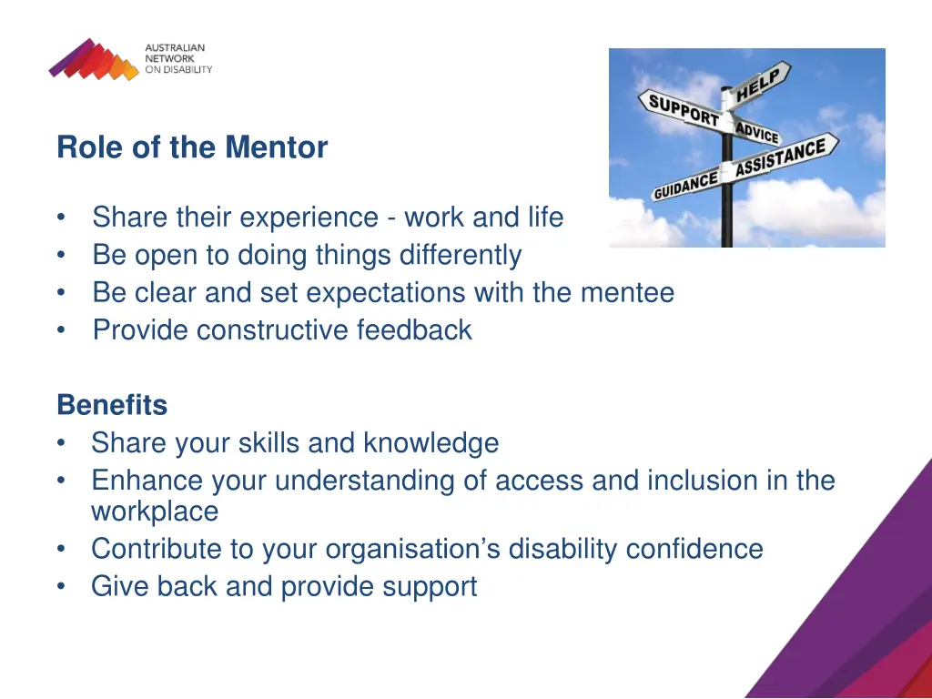 role of the mentor