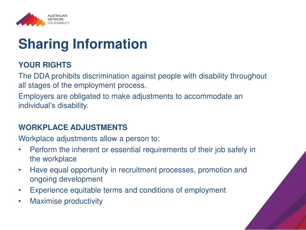 sharing information