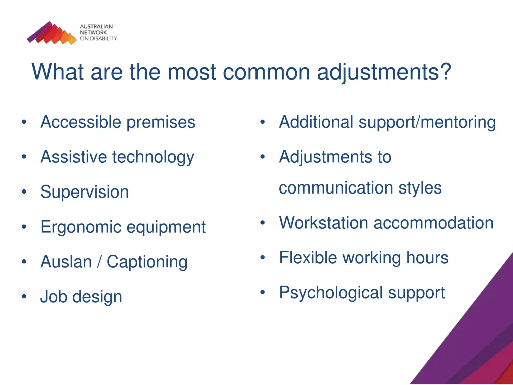 what are the most common adjustments