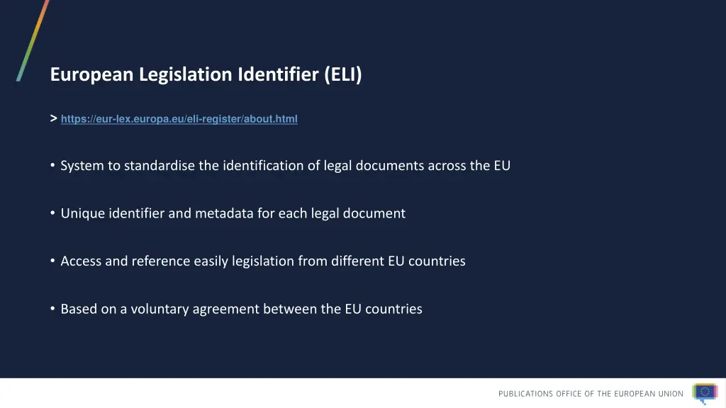 european legislation identifier eli