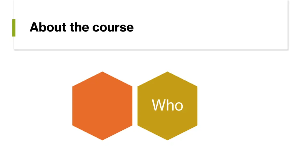 about the course