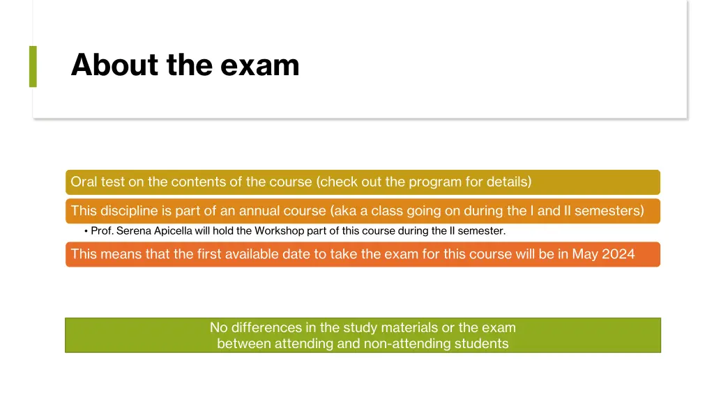 about the exam