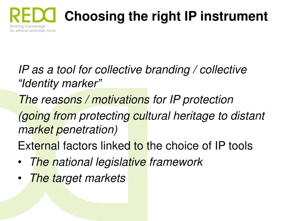 choosing the right ip instrument