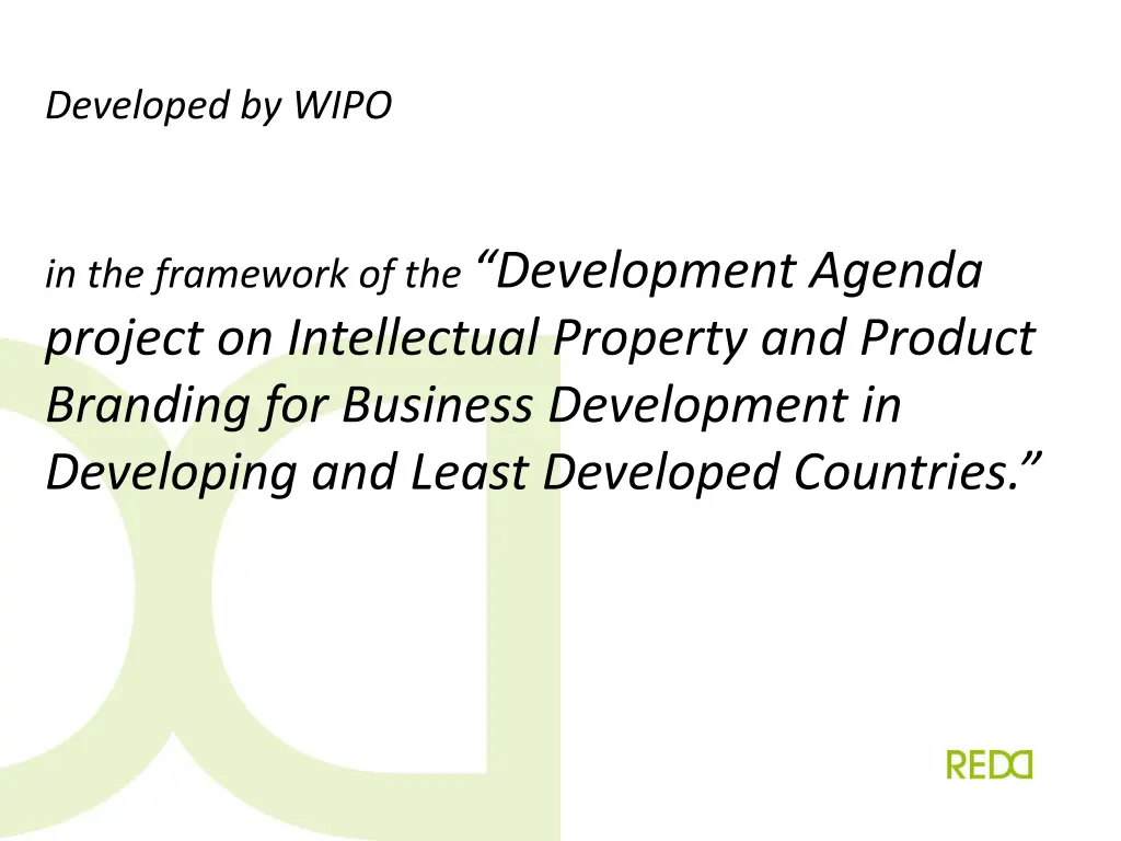 developed by wipo