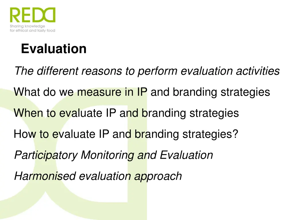 evaluation