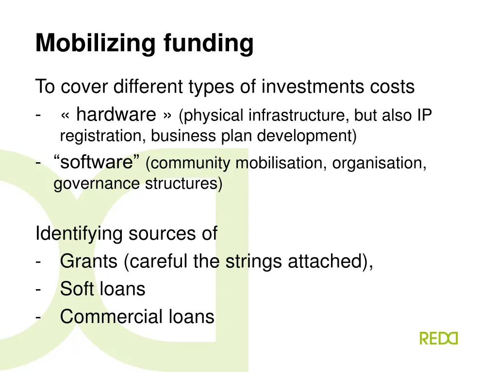 mobilizing funding 1
