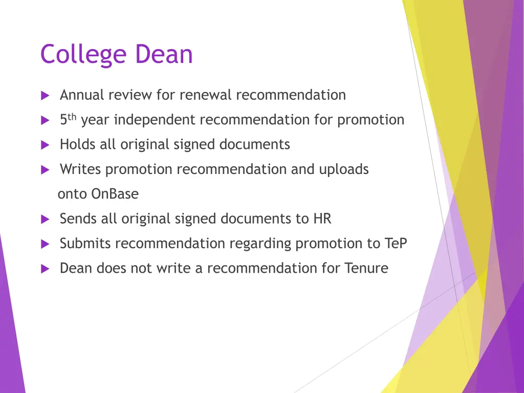 college dean